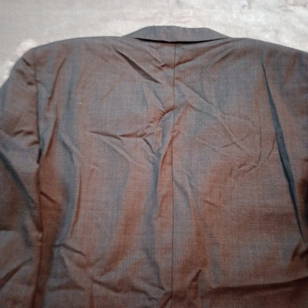 Ermenegildo Zegna Saks 5th Ave Wool Silk Sport Coat Blazer SZ 40 R Gray Slim Fit